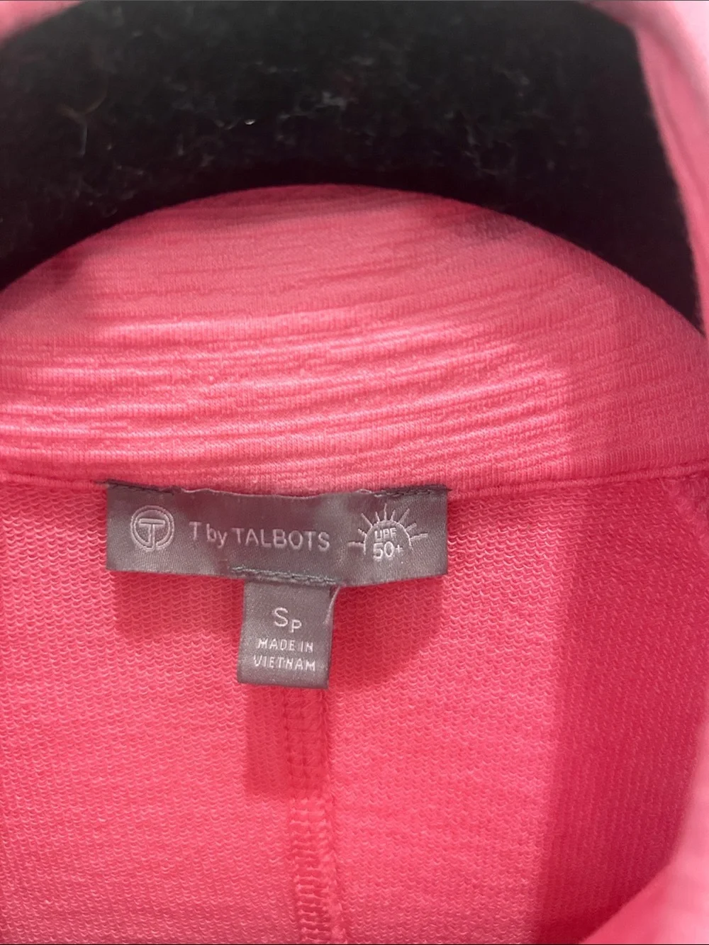 Talbots Coral Pink Full-Zip Bomber Jacket